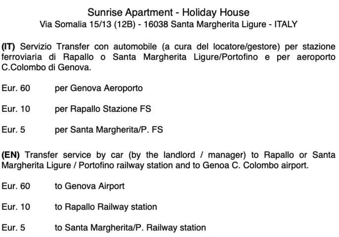 Sunrise Apartment سانتا مارغريتا ليغور المظهر الخارجي الصورة
